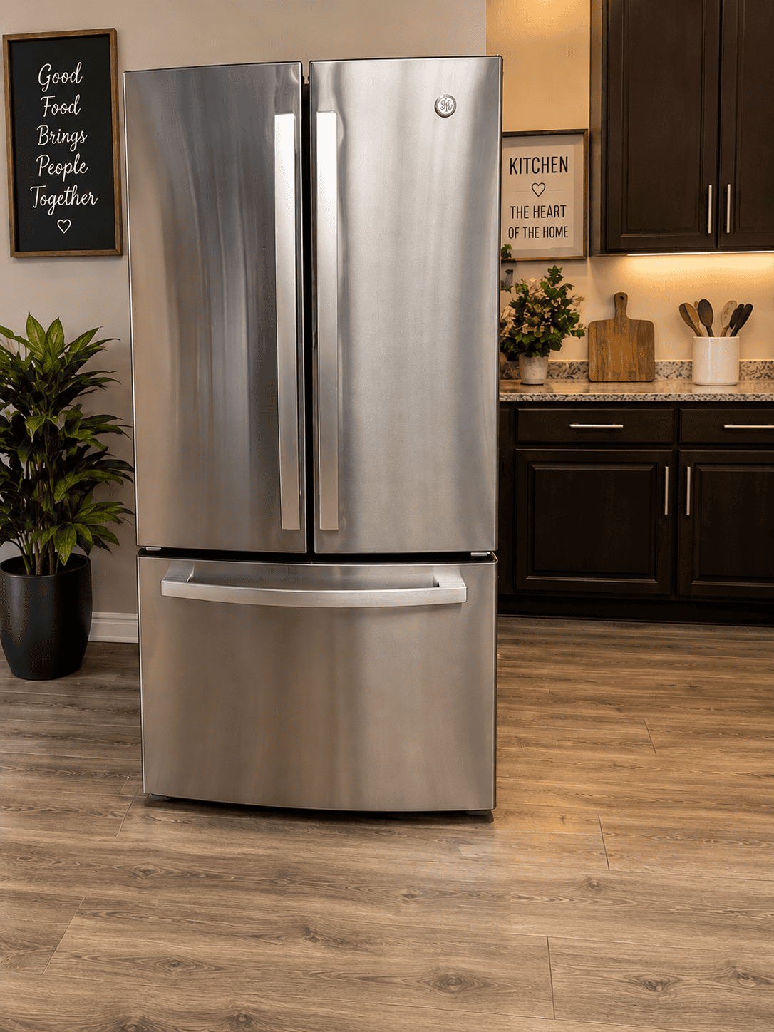Pre-owned GE French-door refrigerator for sale in Mesquite TX